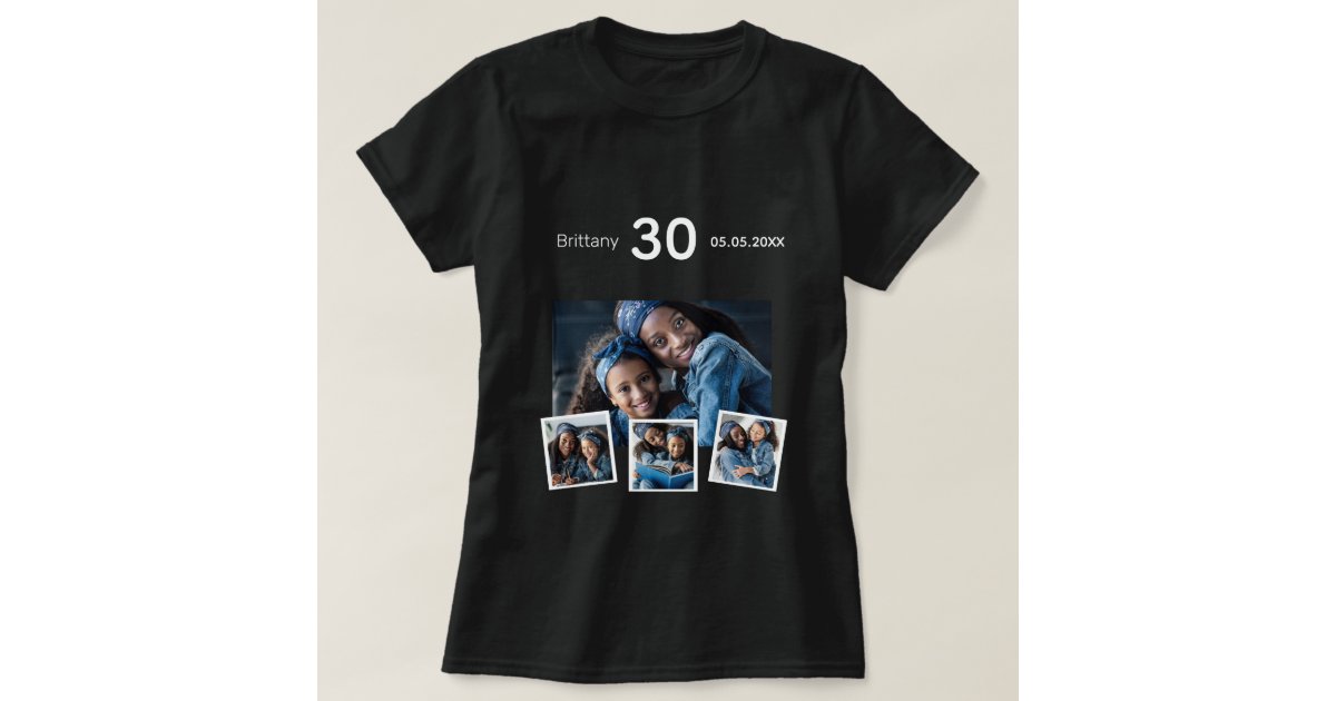 birthday personalized tshirts: photo collage