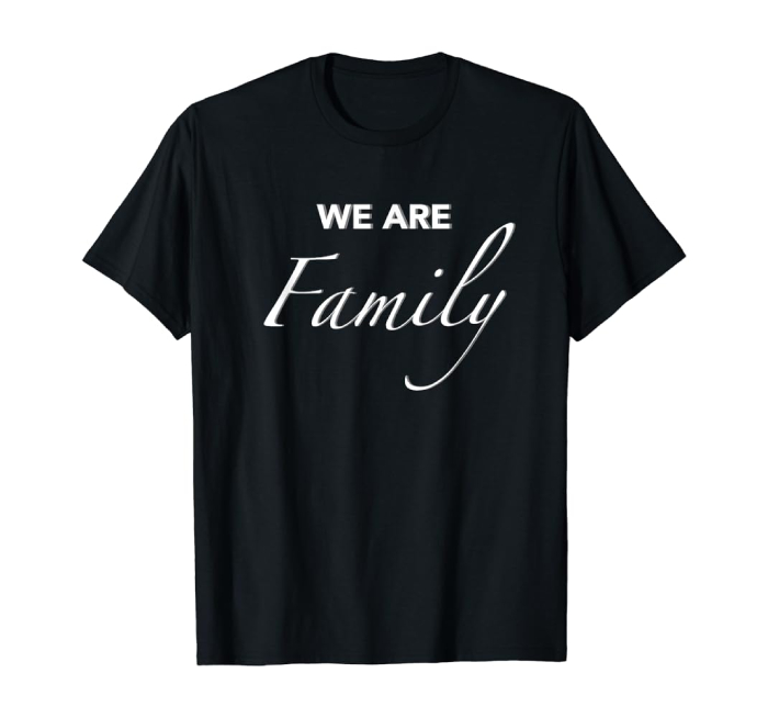 design tshirts for family reunion: typography design