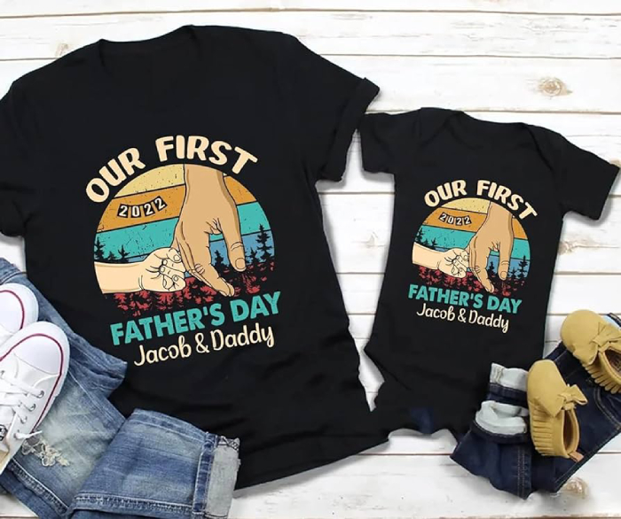 personalized fathers day tshirt how